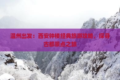 温州到西安钟楼景点