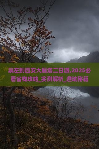 崇左到西安大雁塔二日游