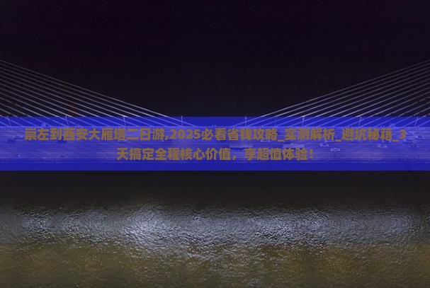 崇左到西安大雁塔二日游