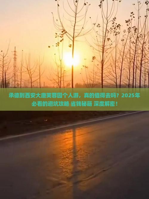 承德到西安大唐芙蓉园个人游