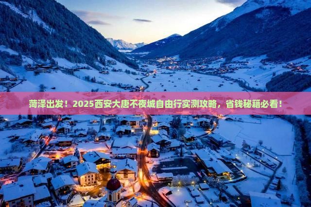 菏泽到西安大唐不夜城自由团