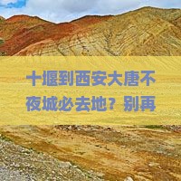 十堰到西安大唐不夜城必去地
