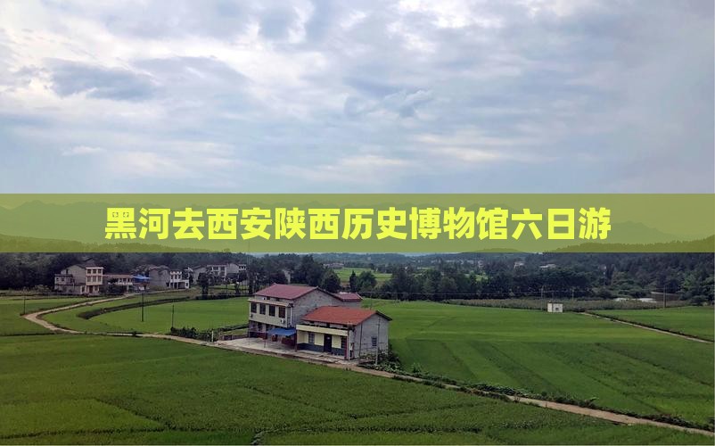 黑河去西安陕西历史博物馆六日游