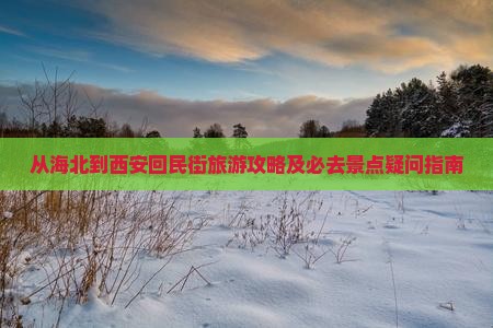 海北到西安回民街必去地