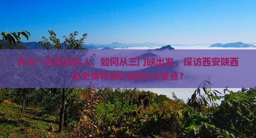 三门峡到西安陕西历史博物馆必去地