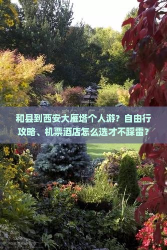 和县到西安大雁塔个人游