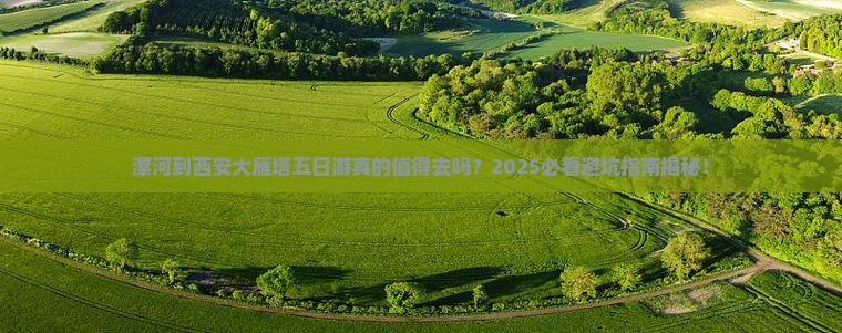 漯河到西安大雁塔五日游