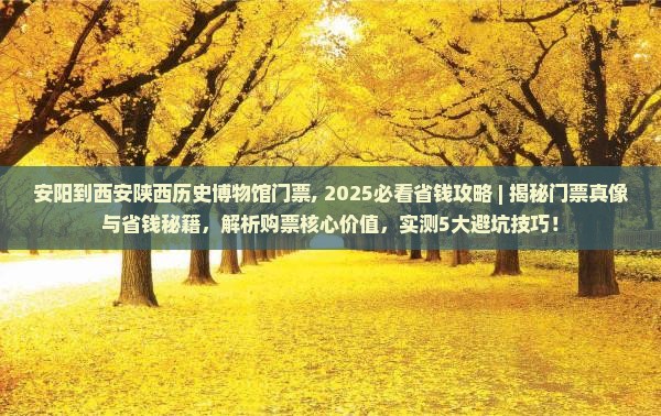 安阳到西安陕西历史博物馆门票