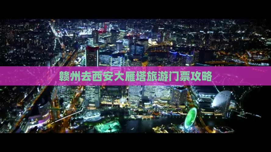 赣州去西安大雁塔门票