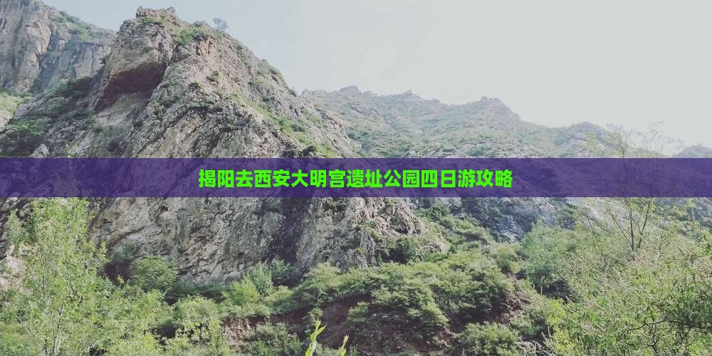 揭阳去西安大明宫国家遗址公园四日游