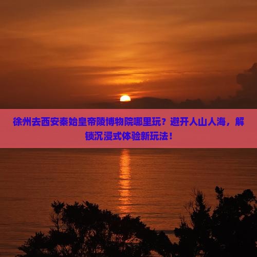 徐州去西安秦始皇帝陵博物院哪里玩