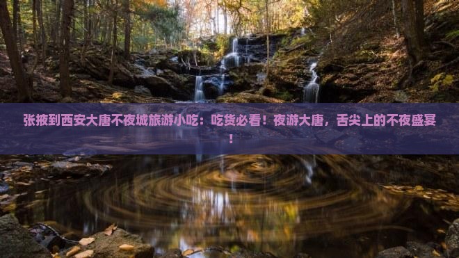 张掖到西安大唐不夜城旅游小吃