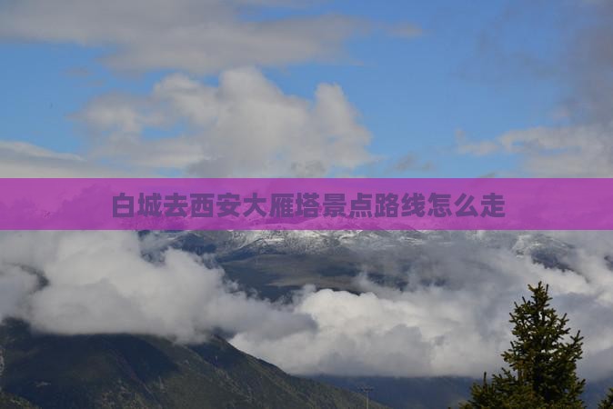 白城去西安大雁塔景点