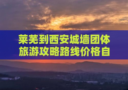 莱芜到西安城墙团体旅游