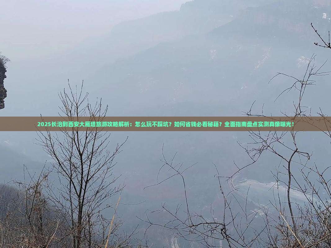 长治到西安大雁塔旅游