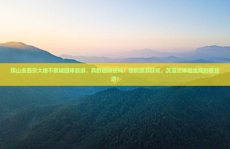 保山去西安大唐不夜城团体旅游
