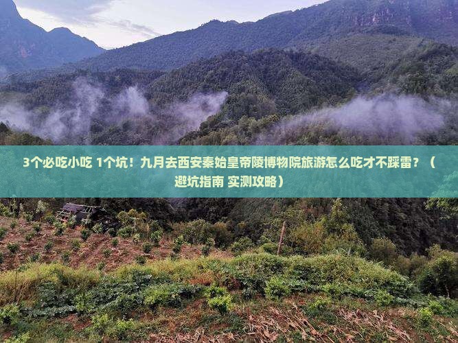 九月去西安秦始皇帝陵博物院旅游小吃