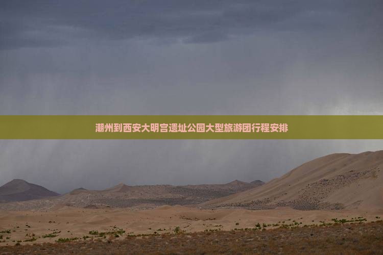 潮州到西安大明宫国家遗址公园大型旅游团