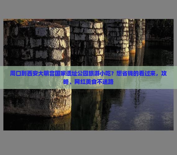 周口到西安大明宫国家遗址公园旅游小吃