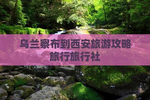 乌兰察布到西安钟楼旅行社