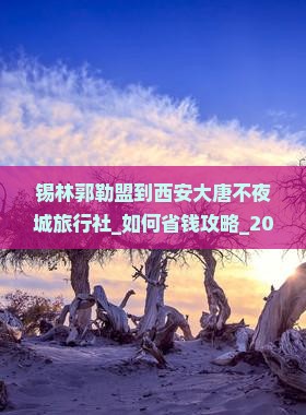 锡林郭勒盟到西安大唐不夜城旅行社