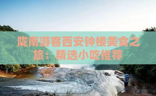 陇南游客西安钟楼美食之旅：精选小吃推荐
