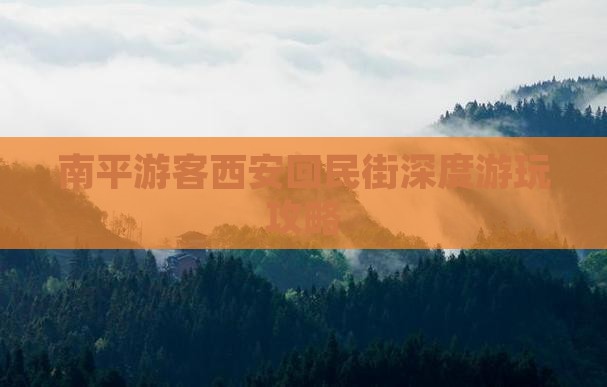 南平游客西安回民街深度游玩攻略