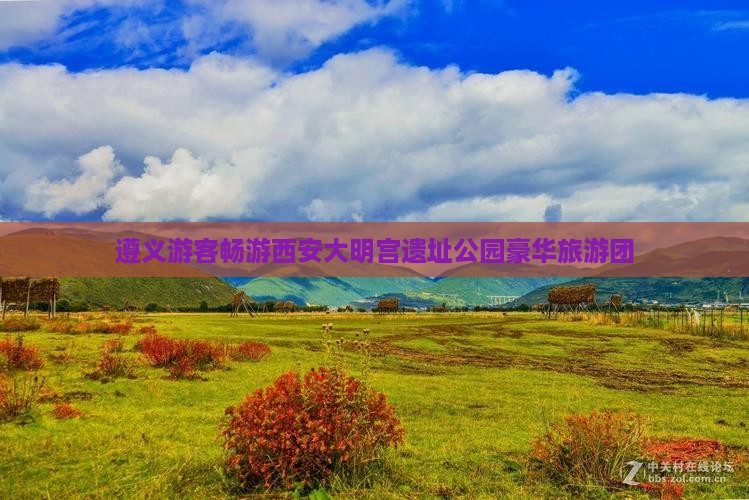 遵义游客畅游西安大明宫遗址公园豪华旅游团 遵义游客畅游西安大明宫遗址公园豪华旅游团