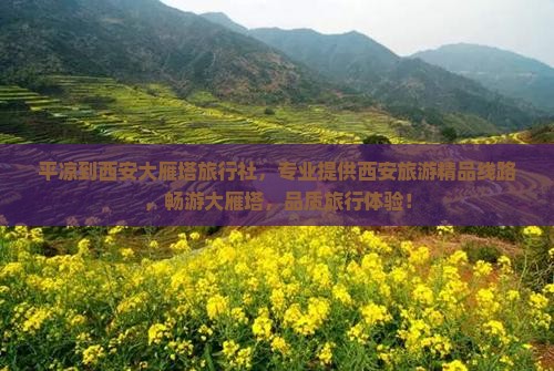 平凉到西安大雁塔旅行社