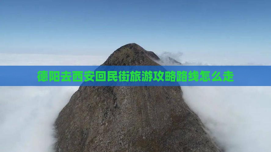 德阳去西安回民街旅游
