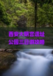 二月去西安大明宫国家遗址公园三日游