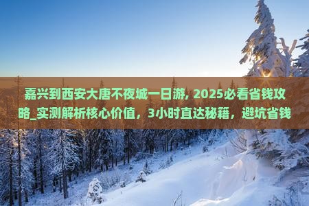嘉兴到西安大唐不夜城一日游