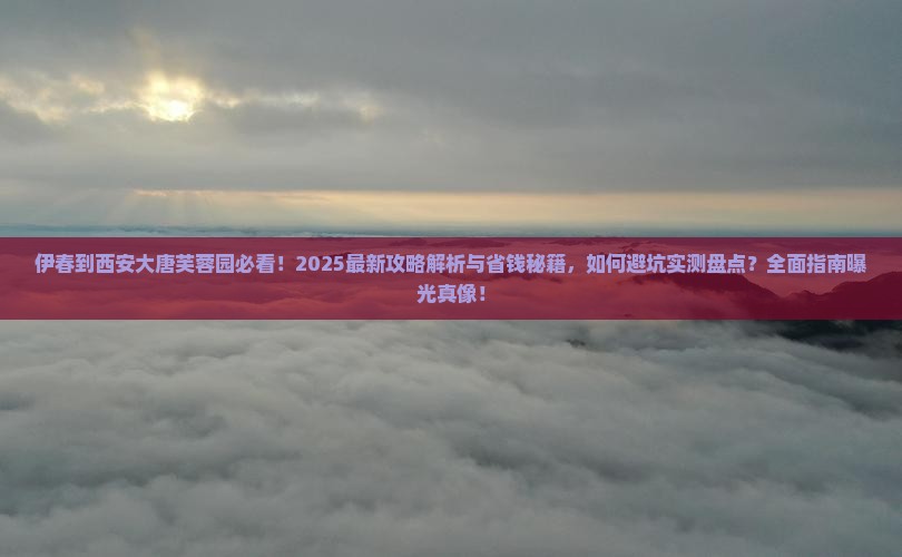 伊春到西安大唐芙蓉园景点
