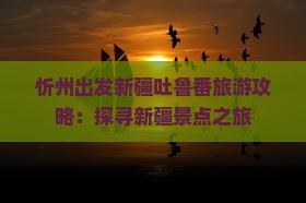 忻州出发新疆吐鲁番旅游攻略：探寻新疆景点之旅