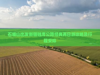 石嘴山出发新疆独库公路经典两日游攻略及行程安排