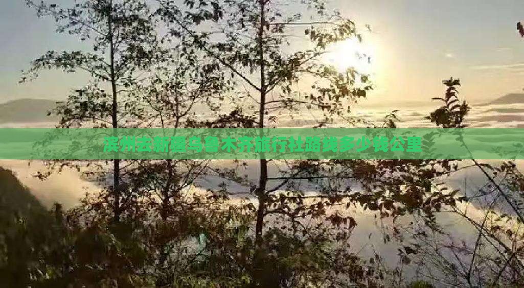 滨州去新疆乌鲁木齐旅行社路线多少钱公里