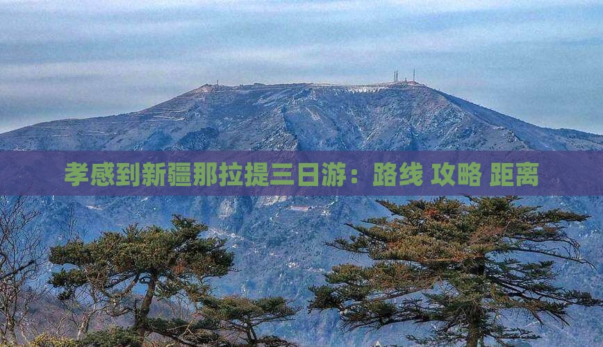 孝感到新疆那拉提三日游：路线+攻略+距离