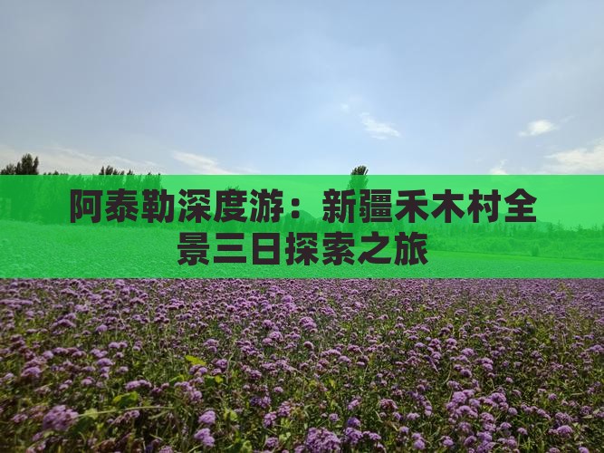 阿泰勒深度游：新疆禾木村全景三日探索之旅