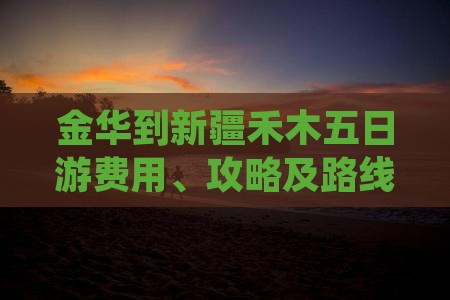 金华到新疆禾木五日游