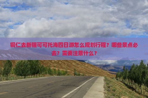 铜仁去新疆可可托海四日游