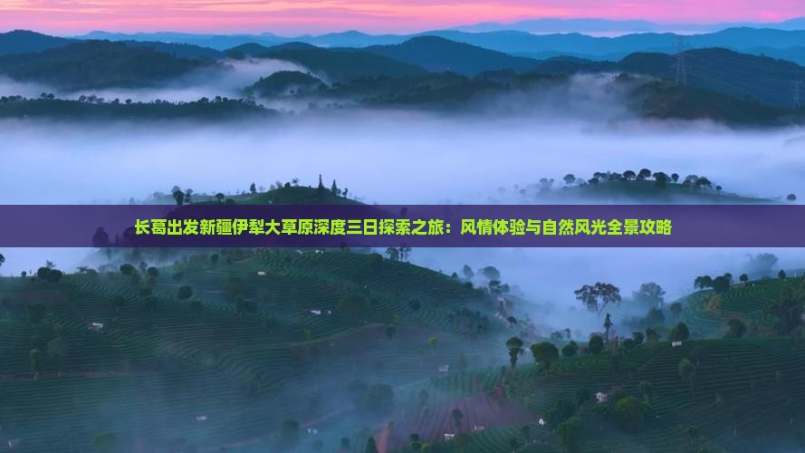 长葛出发新疆伊犁大草原深度三日探索之旅：风情体验与自然风光全景攻略