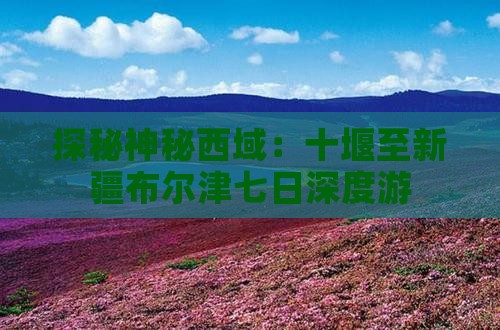 探秘神秘西域：十堰至新疆布尔津七日深度游