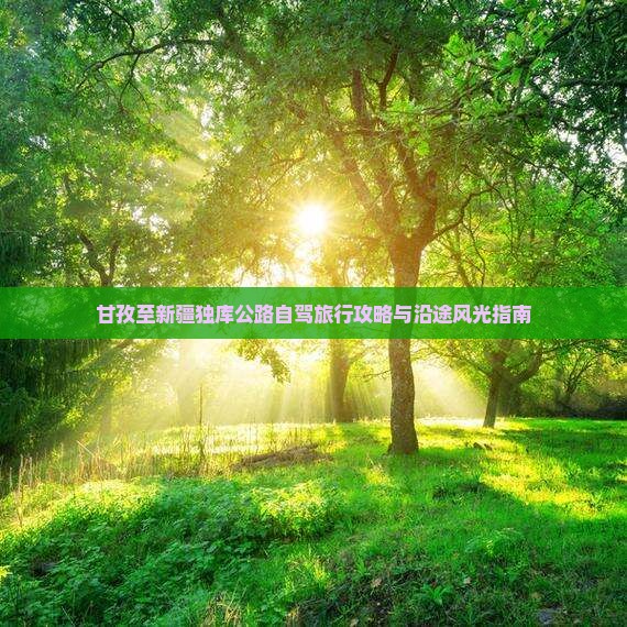 甘孜至新疆独库公路自驾旅行攻略与沿途风光指南