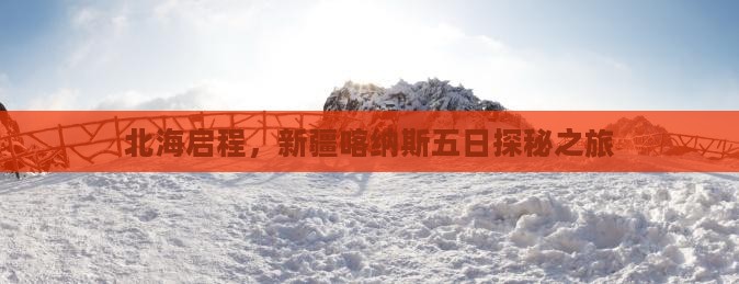 北海启程，新疆喀纳斯五日探秘之旅