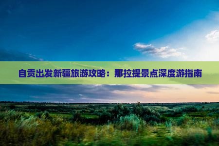 自贡出发新疆旅游攻略：那拉提景点深度游指南