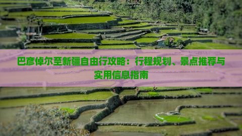 巴彦倬尔至新疆自由行攻略：行程规划、景点推荐与实用信息指南