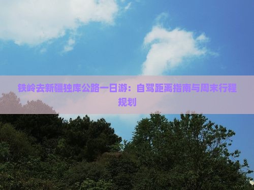 铁岭去新疆独库公路一日游：自驾距离指南与周末行程规划