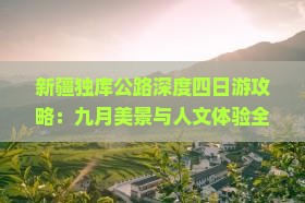 新疆独库公路深度四日游攻略：九月美景与人文体验全览