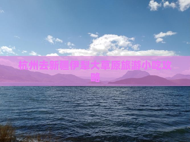 杭州去新疆伊犁大草原旅游小吃攻略