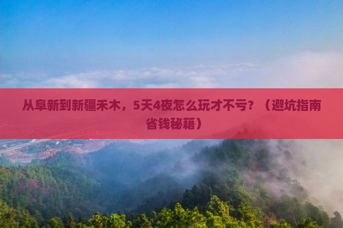 阜新去新疆禾木旅行社